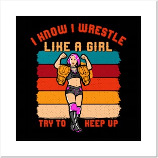 Wrestle Like A Girl Posters and Art